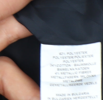 PARAPHRASE Women’s Black Geometric Tweed Pencil Skirt XS Knee Length