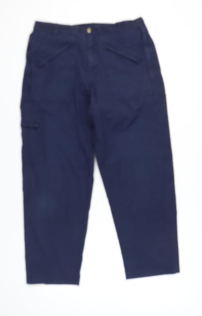 Regatta Men's Blue Cargo Trousers 39W 29L Straight Leg Pockets