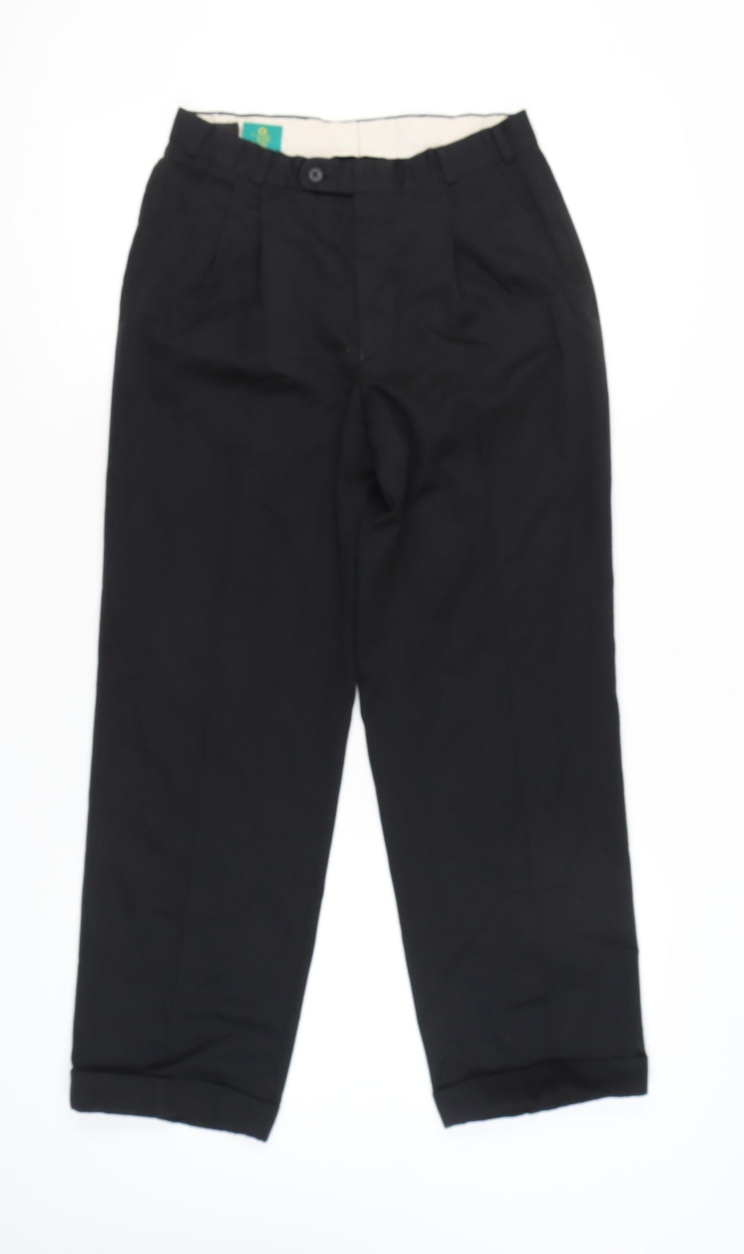 Womens UK Size 28 Canda Regular Fit Business Casual Workwear Black Trousers
