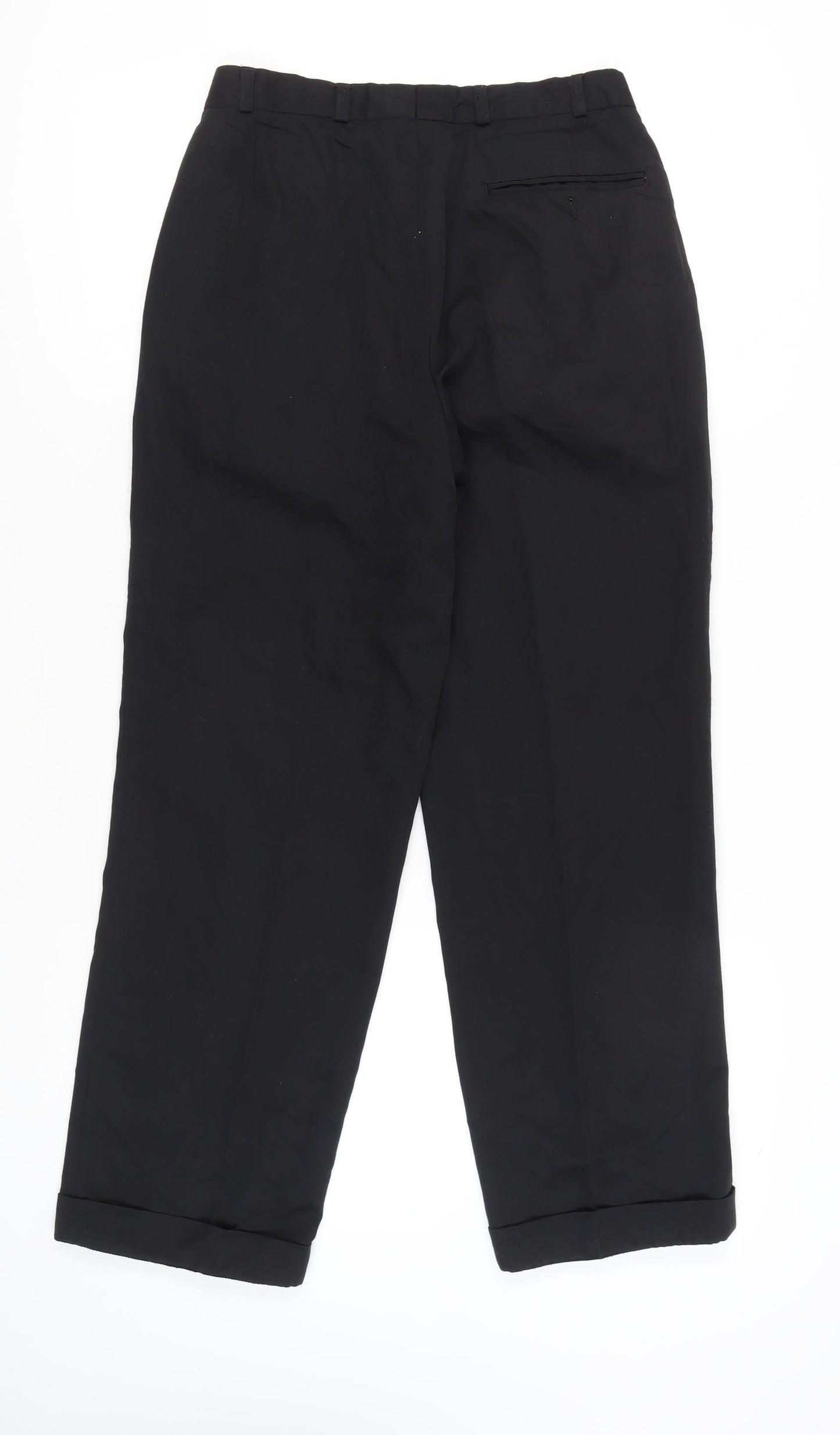 Womens UK Size 28 Canda Regular Fit Business Casual Workwear Black Trousers
