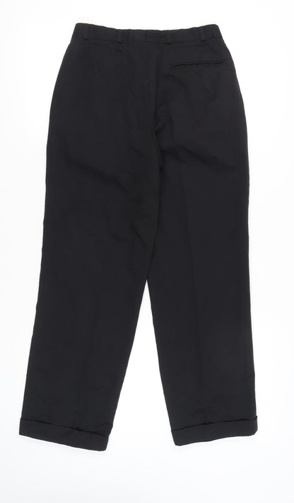 Womens UK Size 28 Canda Regular Fit Business Casual Workwear Black Trousers