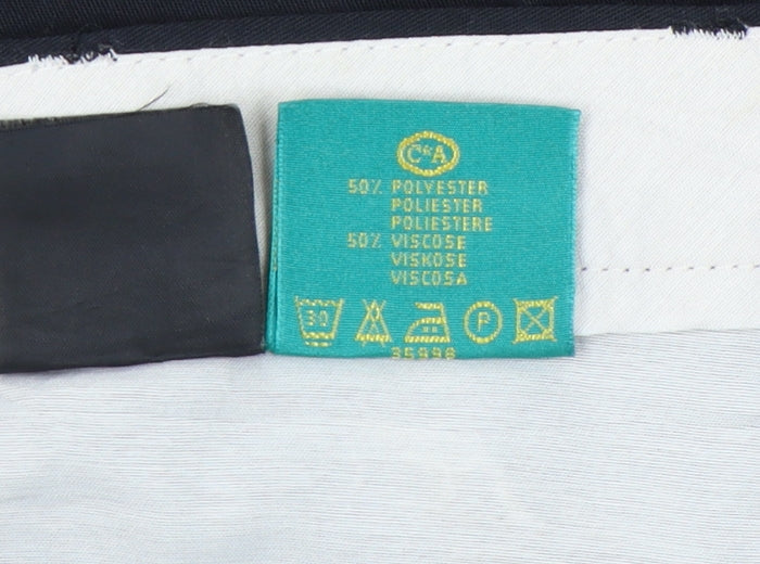 Womens UK Size 28 Canda Regular Fit Business Casual Workwear Black Trousers