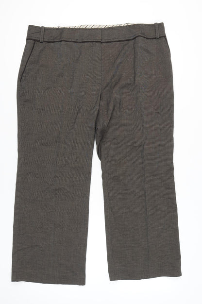 Womens UK Size 20 Marks and Spencer Regular Fit BusinessCasualWorkwear Brown Tro