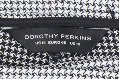 Womens UK Size 18 Dorothy Perkins Slim Fit Business Workwear Casual Black Trouse