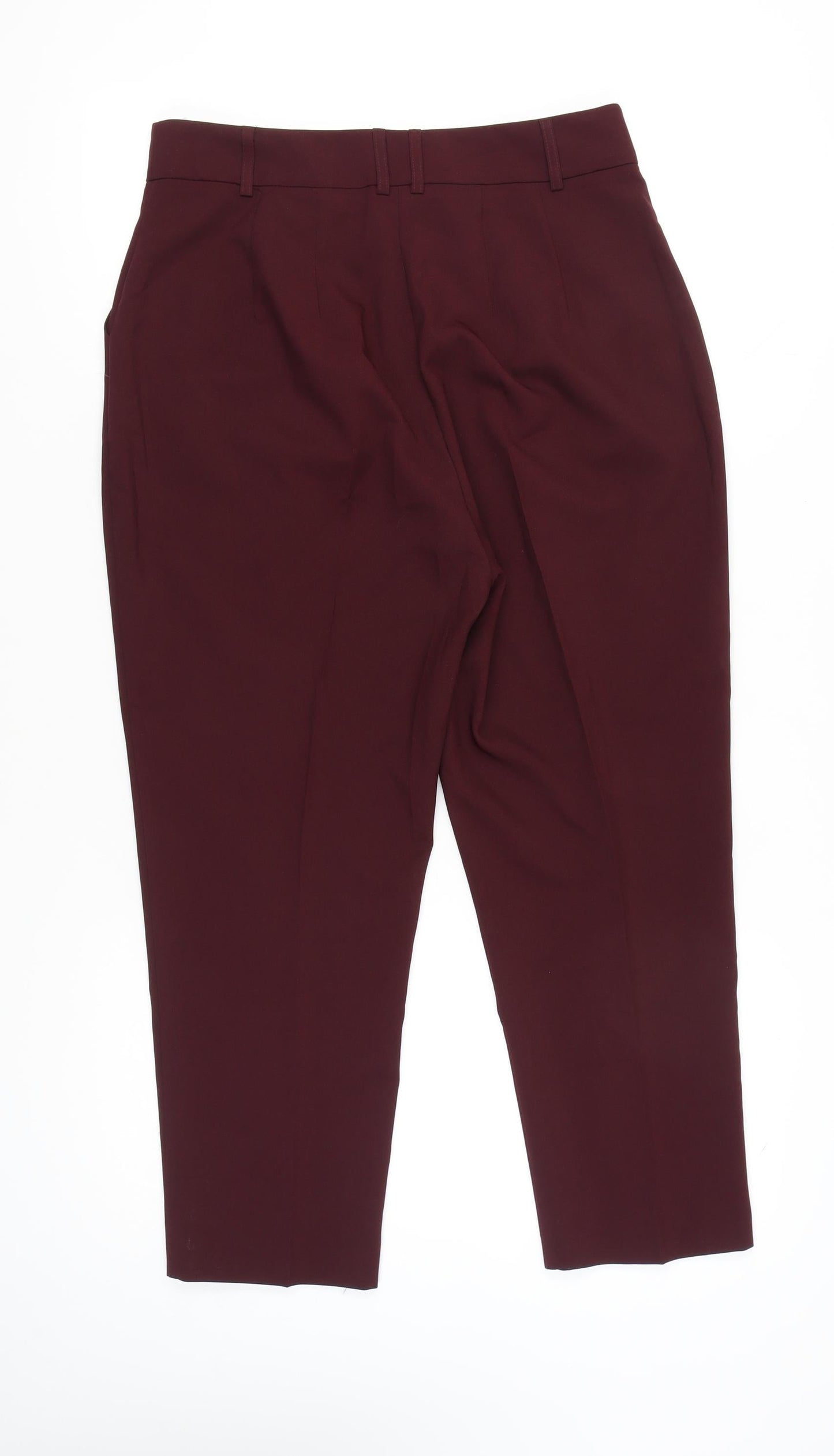 ASOS DESIGN Women’s Red Size 14 Ankle Tapered Trousers Workwear
