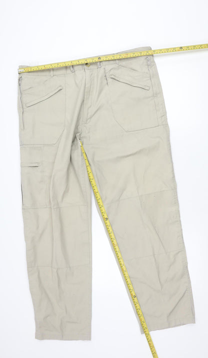 Regatta Men's Beige Cargo Trousers 32W 31L Regular Fit Outdoor