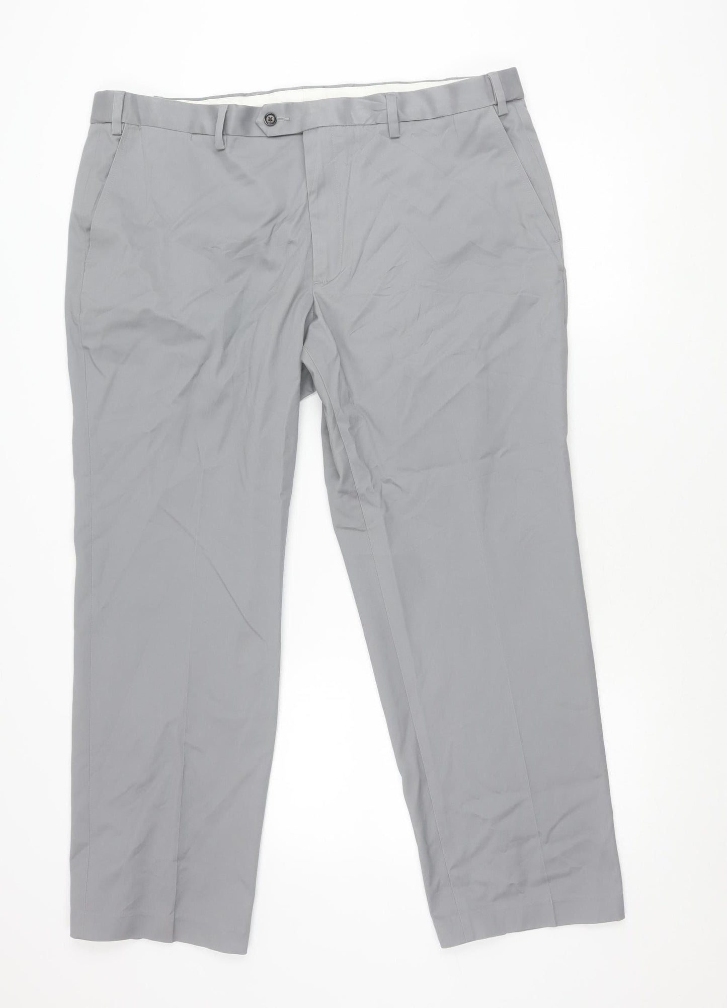 Marks and Spencer Men’s Grey 40x29 Tailored Fit Chino Trousers