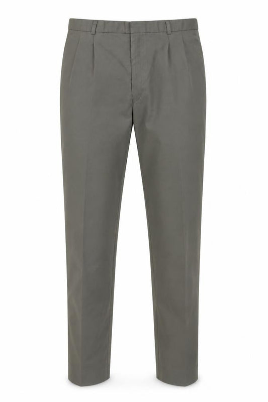 Mens UK Size L Canda Regular Fit Chino Grey Trousers