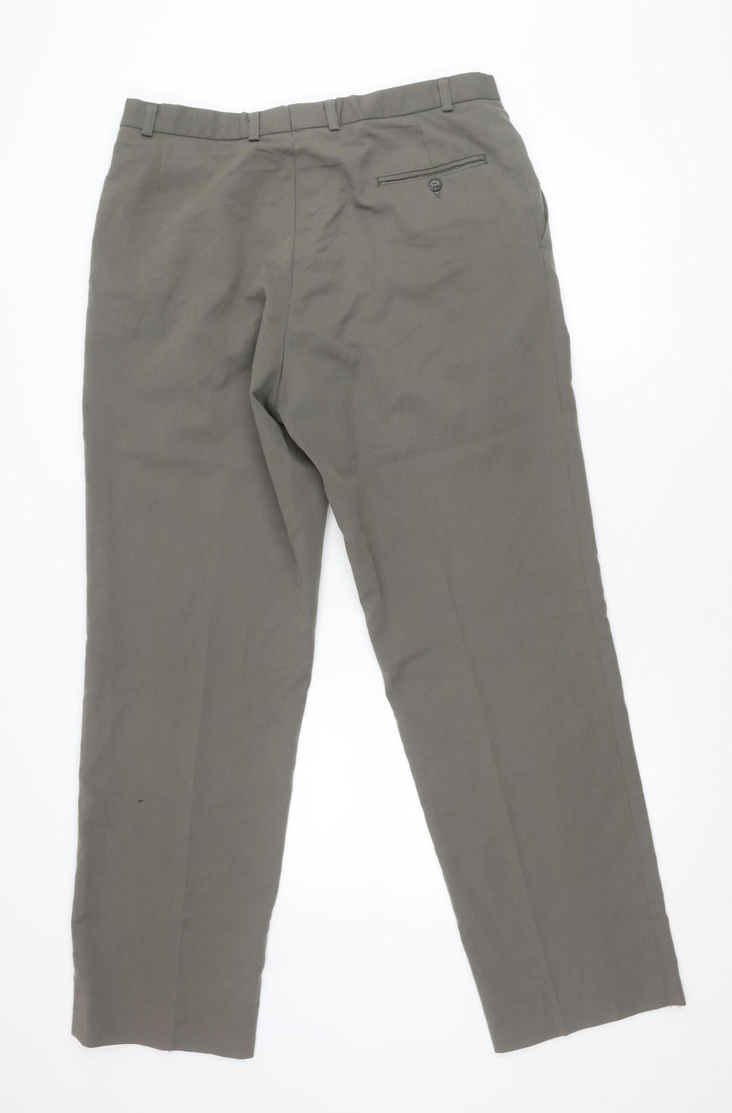 Mens UK Size L Canda Regular Fit Chino Grey Trousers