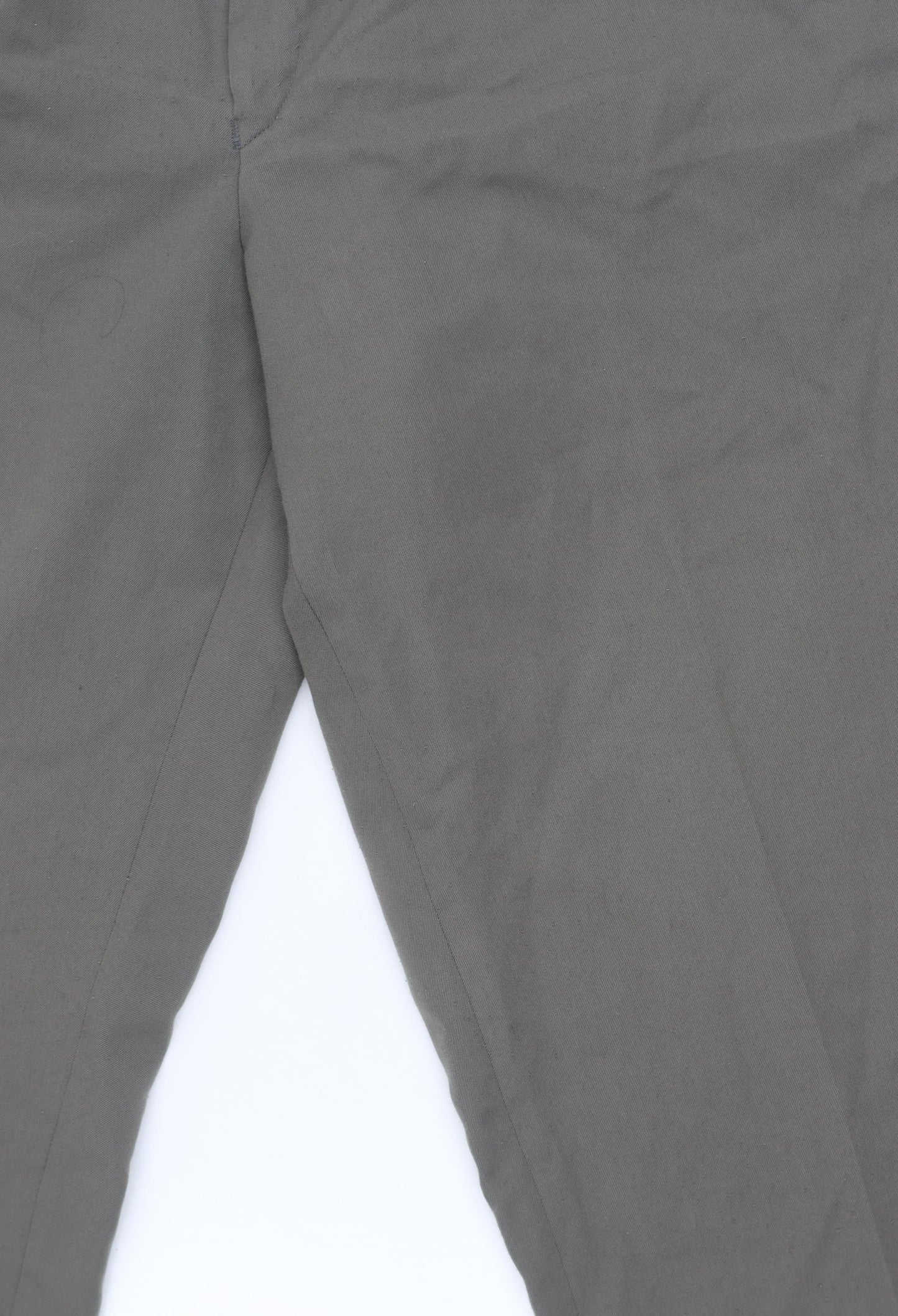 Mens UK Size L Canda Regular Fit Chino Grey Trousers