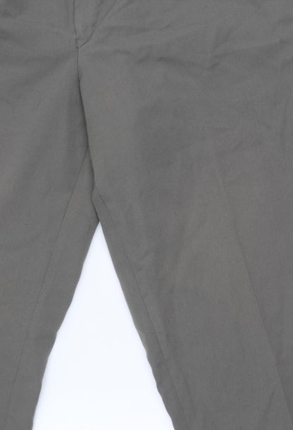 Mens UK Size L Canda Regular Fit Chino Grey Trousers
