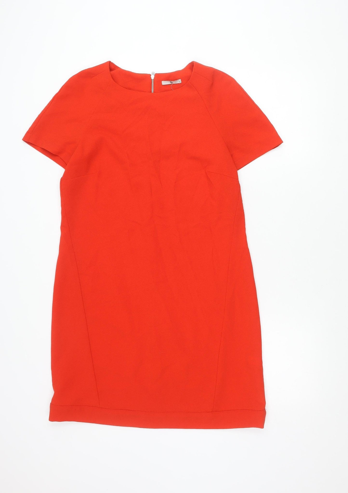Tu Women’s Red Size 12 Shift Knee Length Workwear Dress