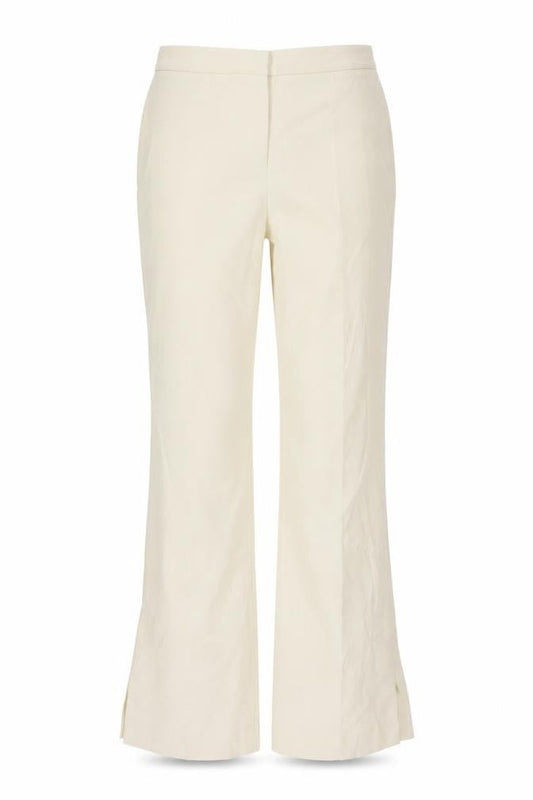 Womens UK Size S Zara Regular Fit Casual Workwear Beige Trousers