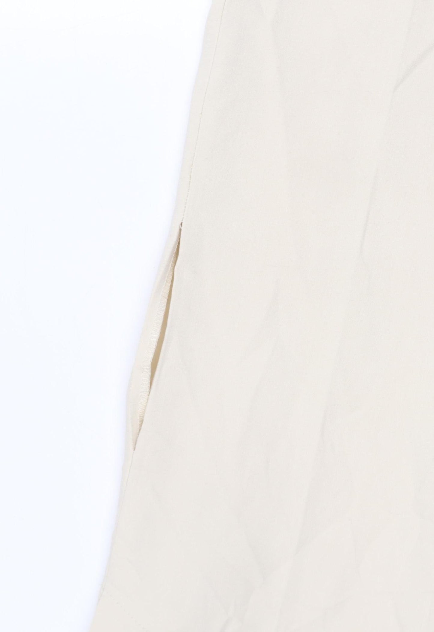 Womens UK Size S Zara Regular Fit Casual Workwear Beige Trousers