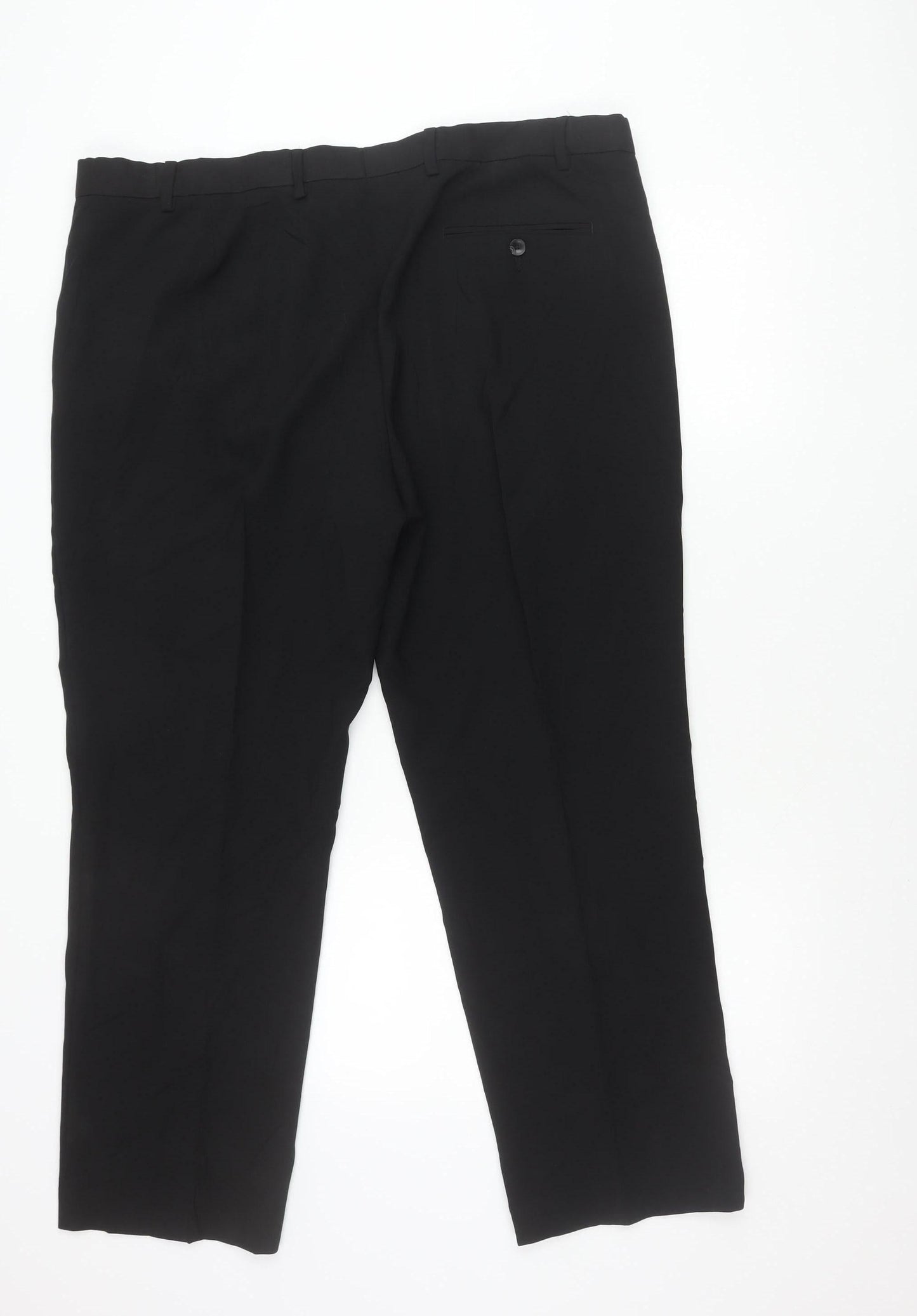 Marks and Spencer Men’s Black 42in Regular Fit Dress Trousers