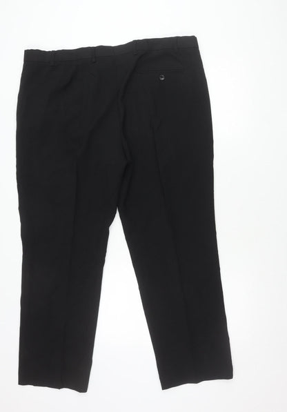 Marks and Spencer Men’s Black 42in Regular Fit Dress Trousers