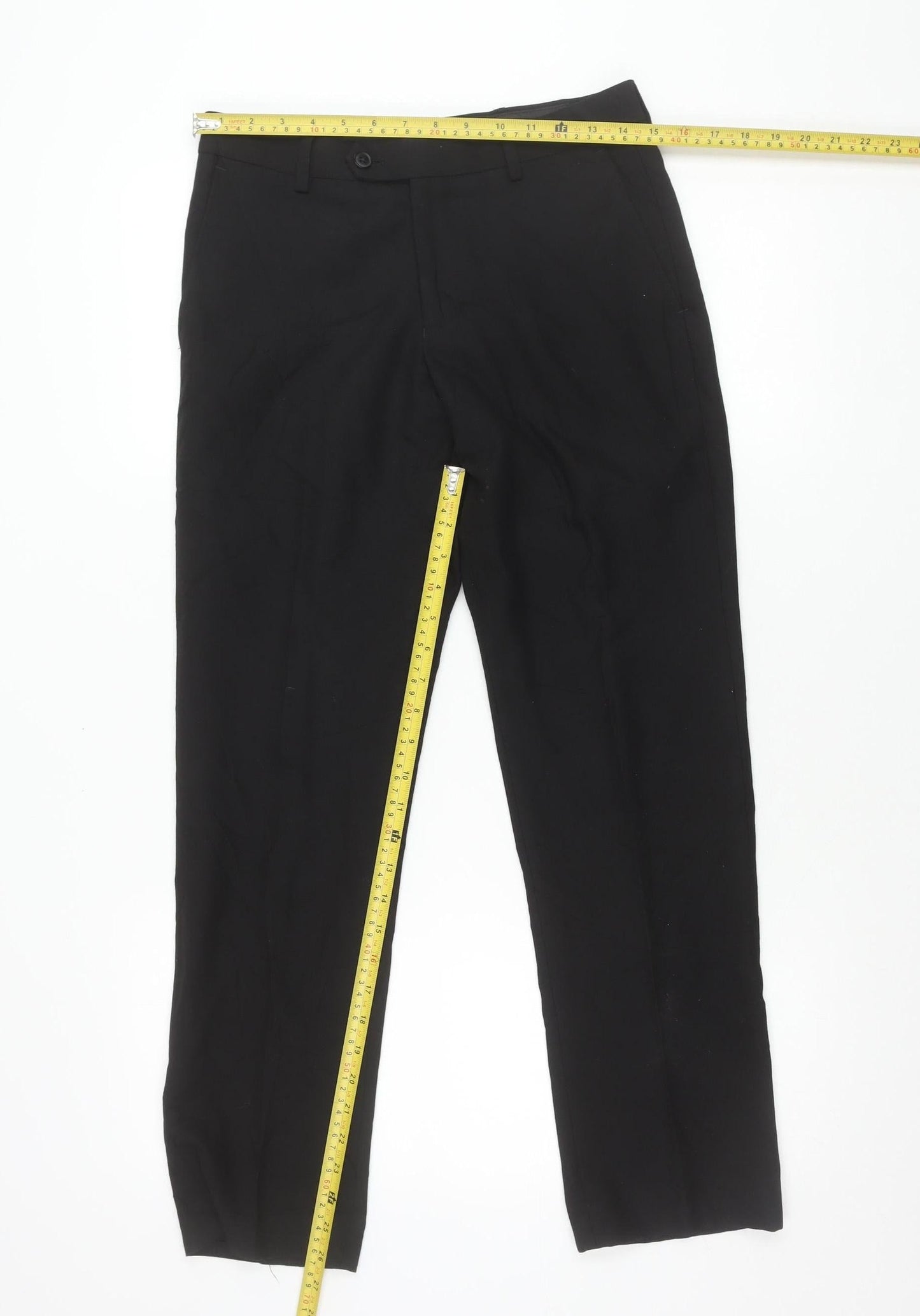 Next Men's Black Dress Pants Trousers 28W 29L Formal Straight Leg