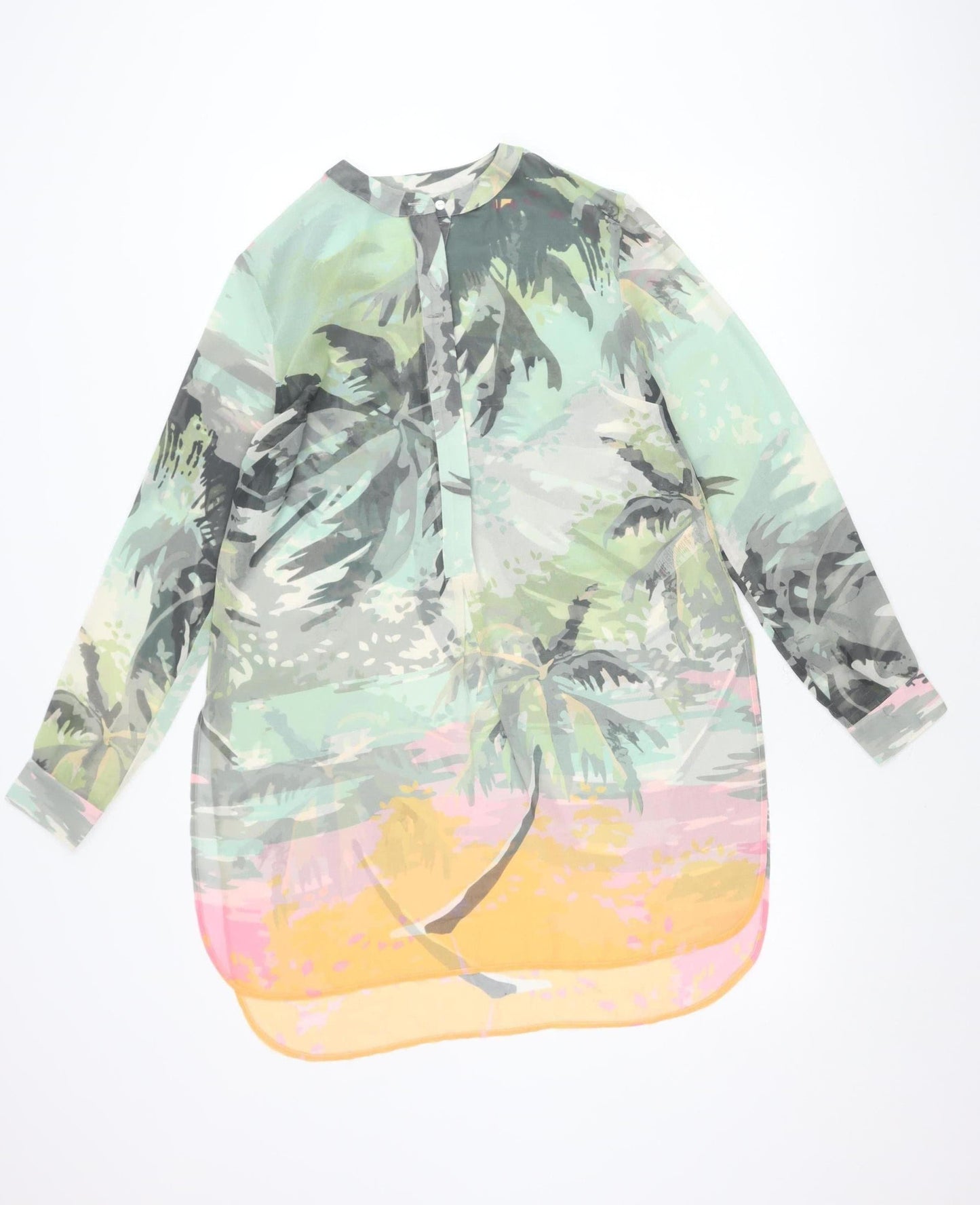 Next Women’s Multicoloured Floral Shift Chiffon Dress Size 12