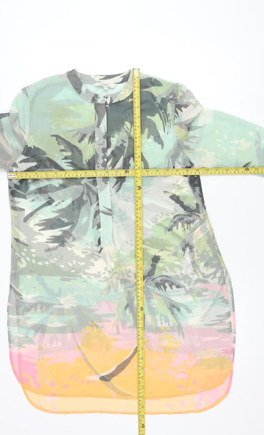 Next Women’s Multicoloured Floral Shift Chiffon Dress Size 12