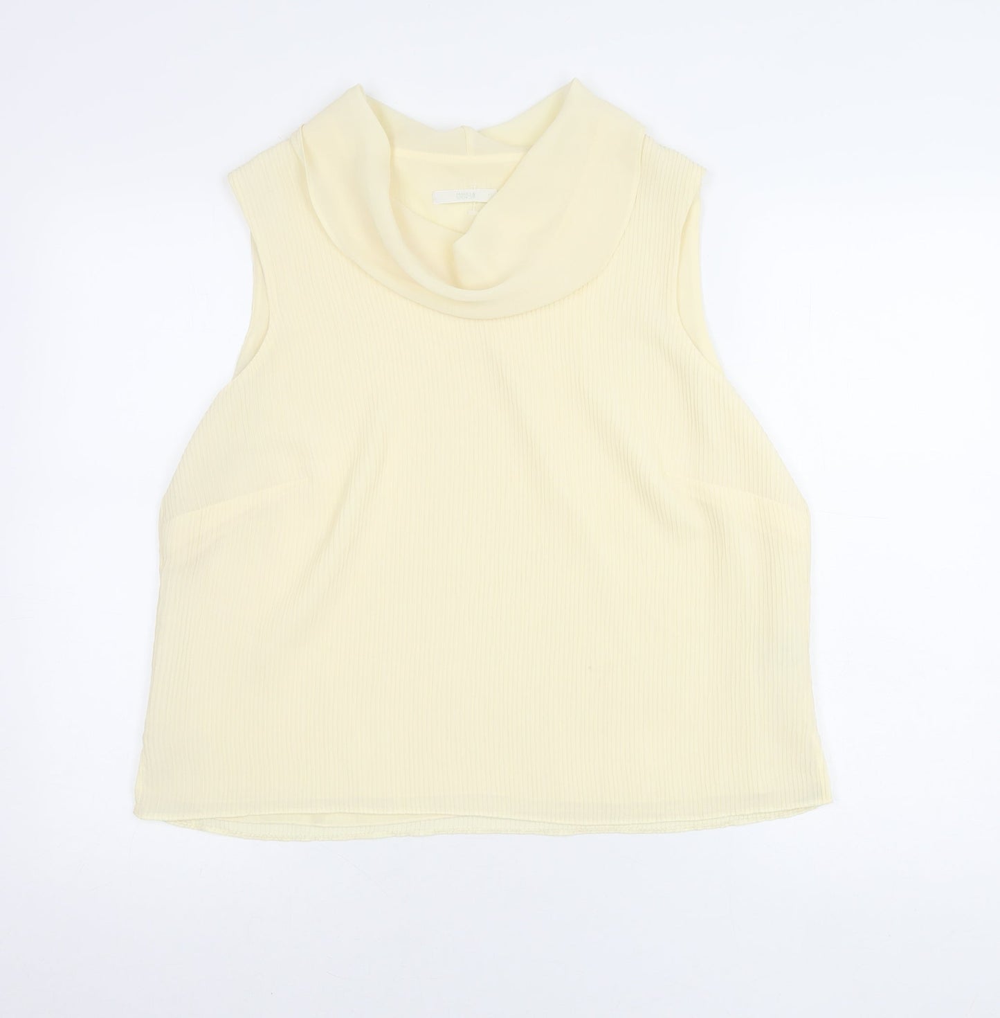 Womens UK Size 18 Marks and Spencer Yellow Basic Blouse