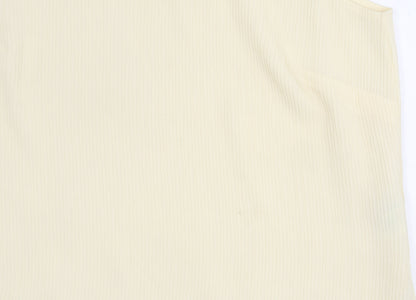 Womens UK Size 18 Marks and Spencer Yellow Basic Blouse