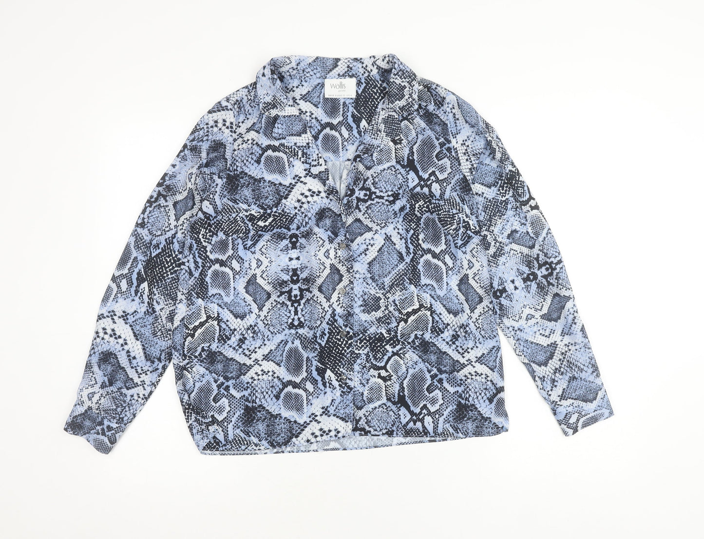 Womens UK Size 8 Wallis Blue Basic Blouse