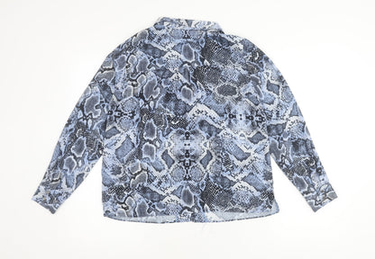 Womens UK Size 8 Wallis Blue Basic Blouse
