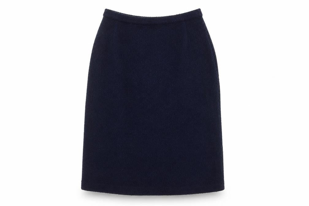 Marks and Spencer Women’s Blue Size 14 Midi Pencil Skirt Lined Vintage