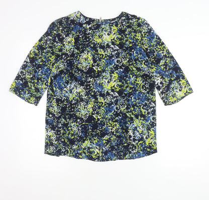 Womens UK Size 12 Warehouse Multicoloured Basic Blouse