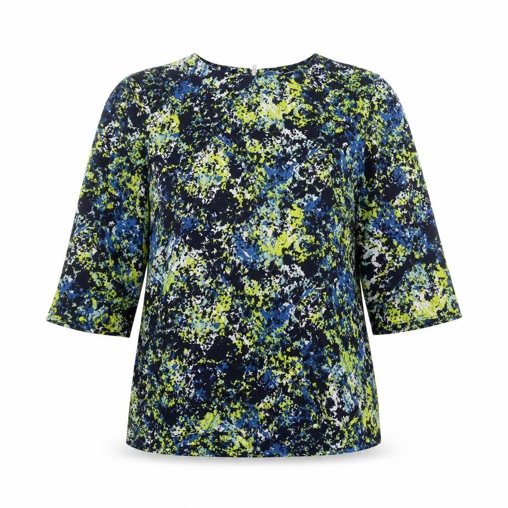 Womens UK Size 12 Warehouse Multicoloured Basic Blouse