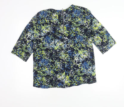 Womens UK Size 12 Warehouse Multicoloured Basic Blouse