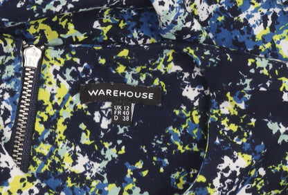 Womens UK Size 12 Warehouse Multicoloured Basic Blouse