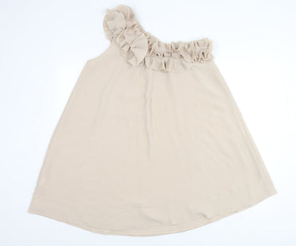 Womens UK Size 10 H&M Beige Camisole Blouse