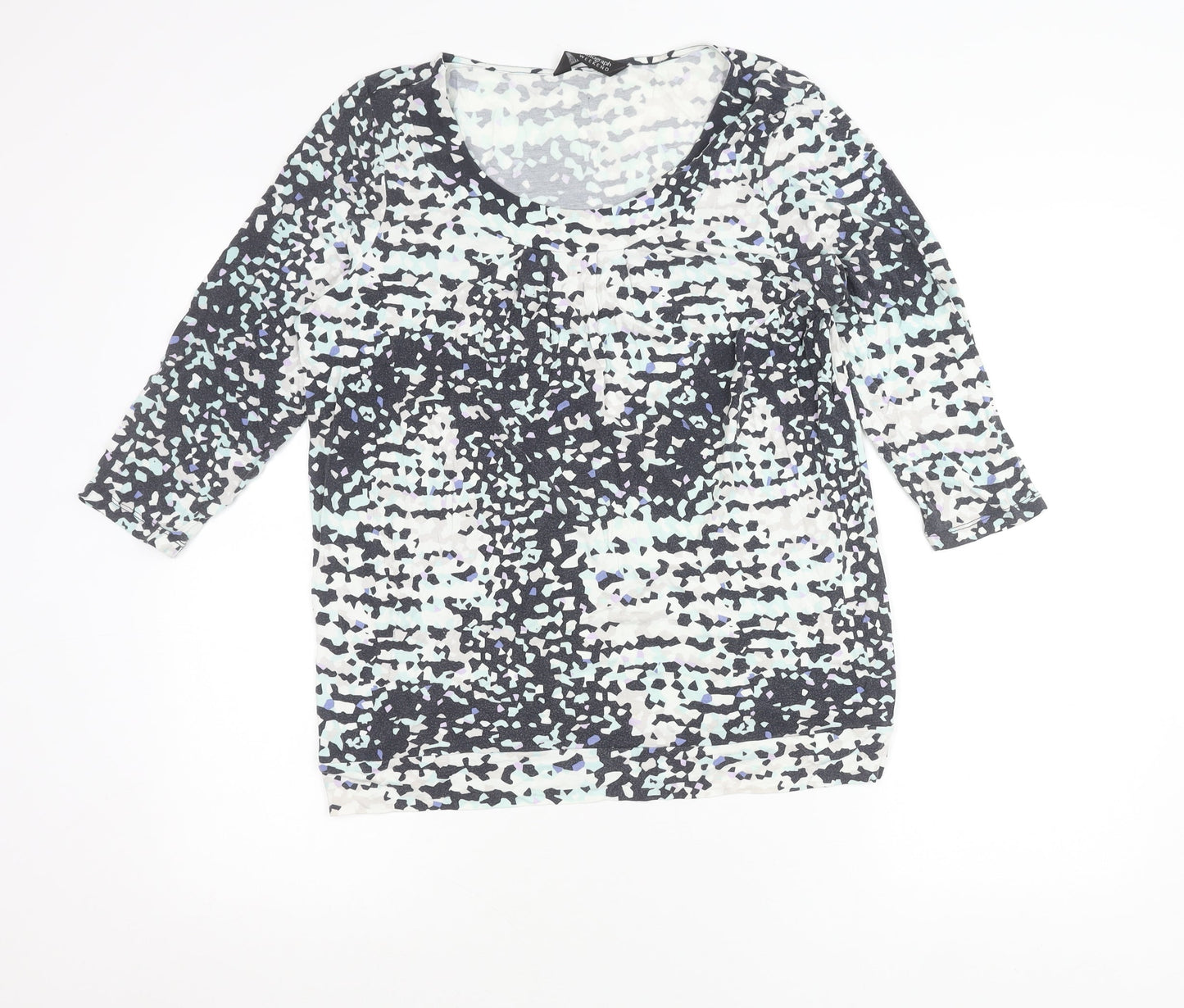 Womens UK Size 16 Marks and Spencer Multicoloured Basic T-Shirt