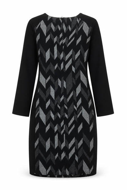 Principles by Ben de Lisi Women’s Black Geometric Sheath Dress Size 8