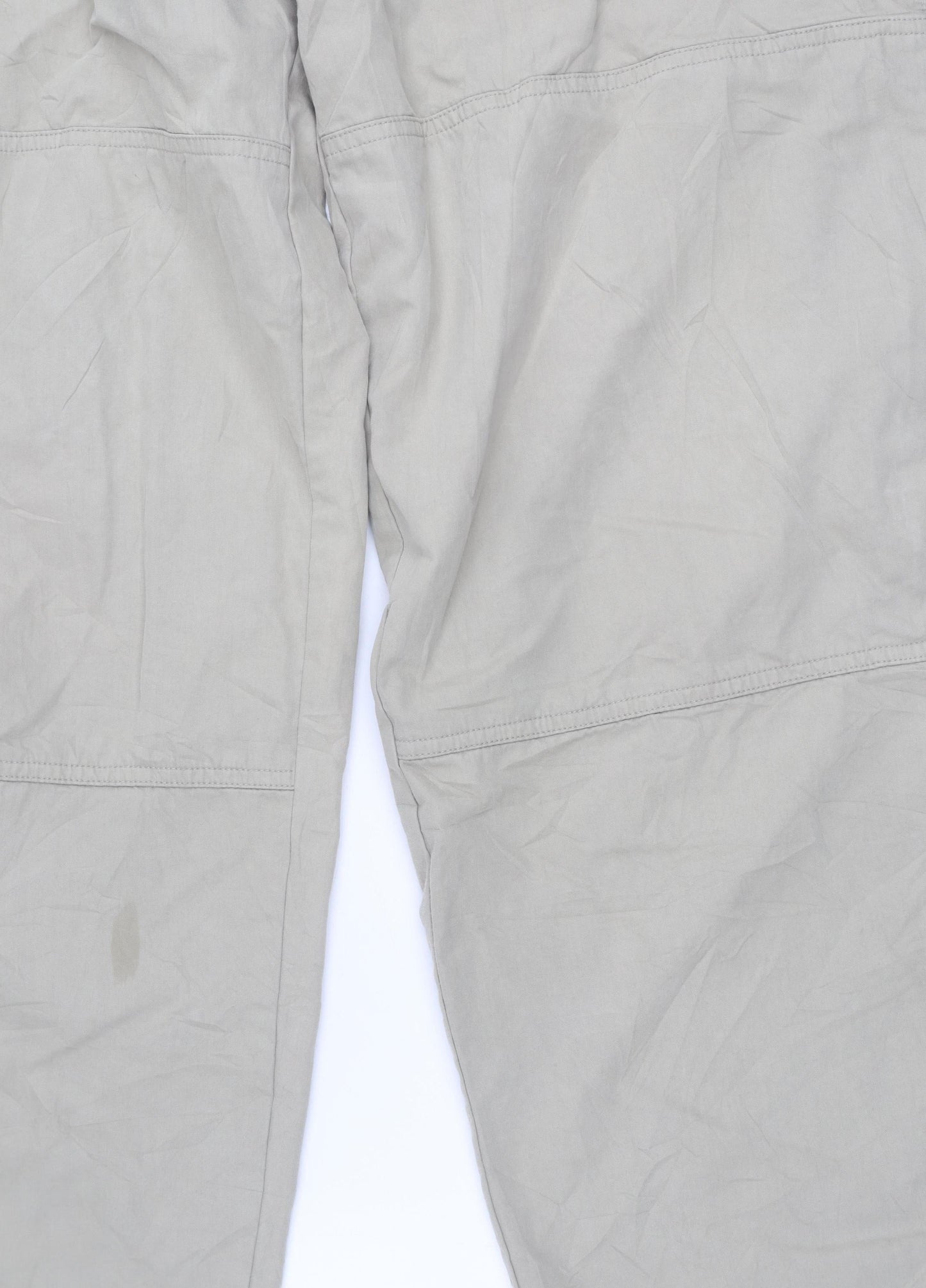 TWENTY 24 FOUR Men's Beige Cargo Trousers S Cotton Nylon Casual