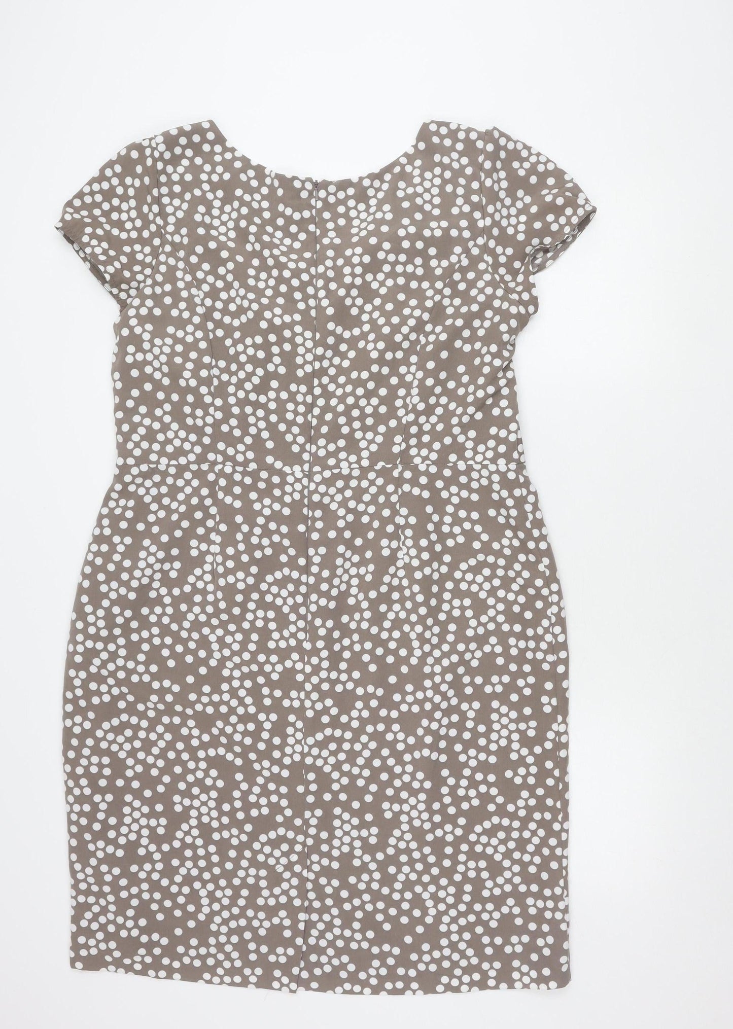 Rocha John Rocha Women’s Brown Polka Dot Sheath Dress Size 18