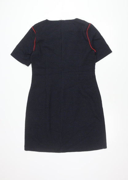 Collection London Women’s Blue Knee Length Sheath Dress Size 16