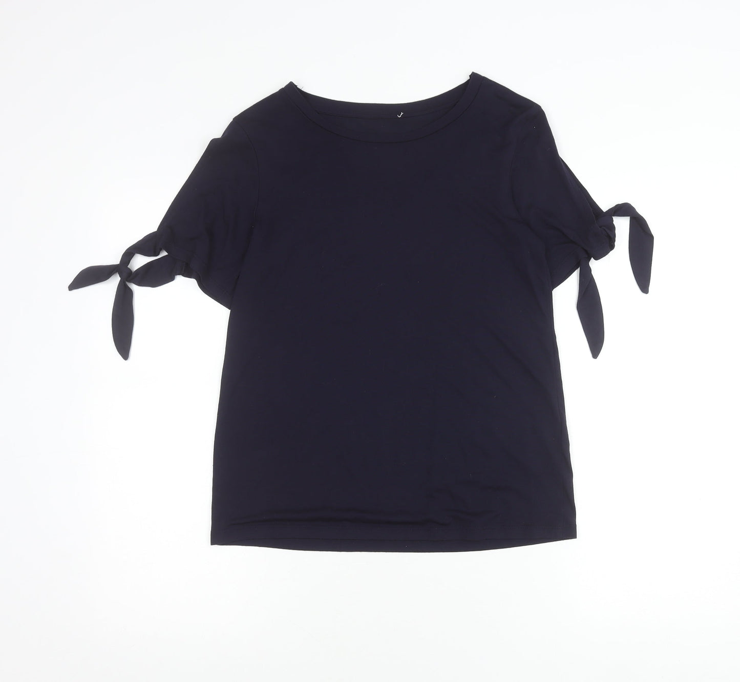Womens UK Size 6 Warehouse Blue Basic T-Shirt
