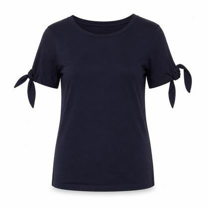 Womens UK Size 6 Warehouse Blue Basic T-Shirt