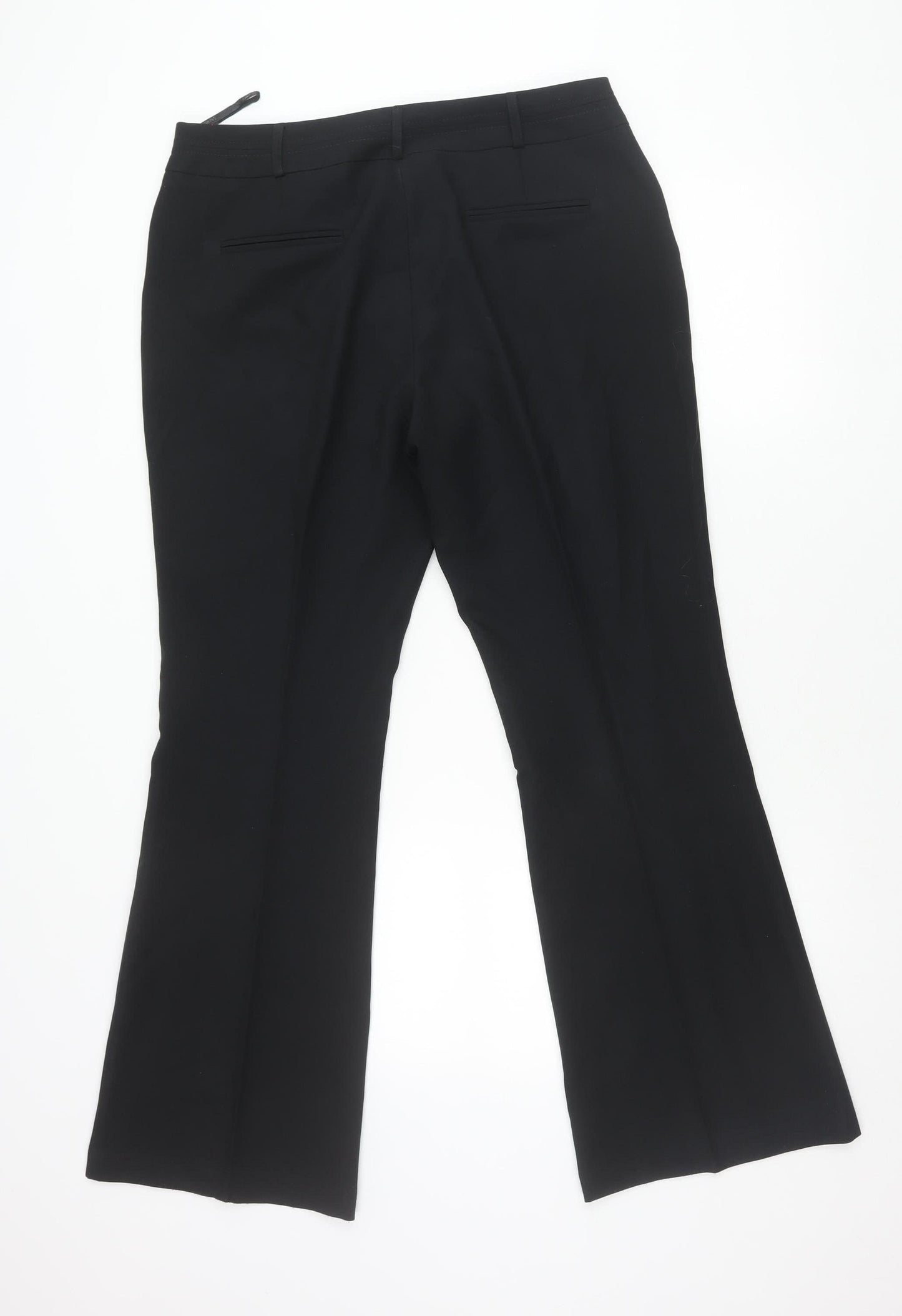 Womens UK Size 14 Dorothy Perkins Regular Fit Dress Pants Black Trousers