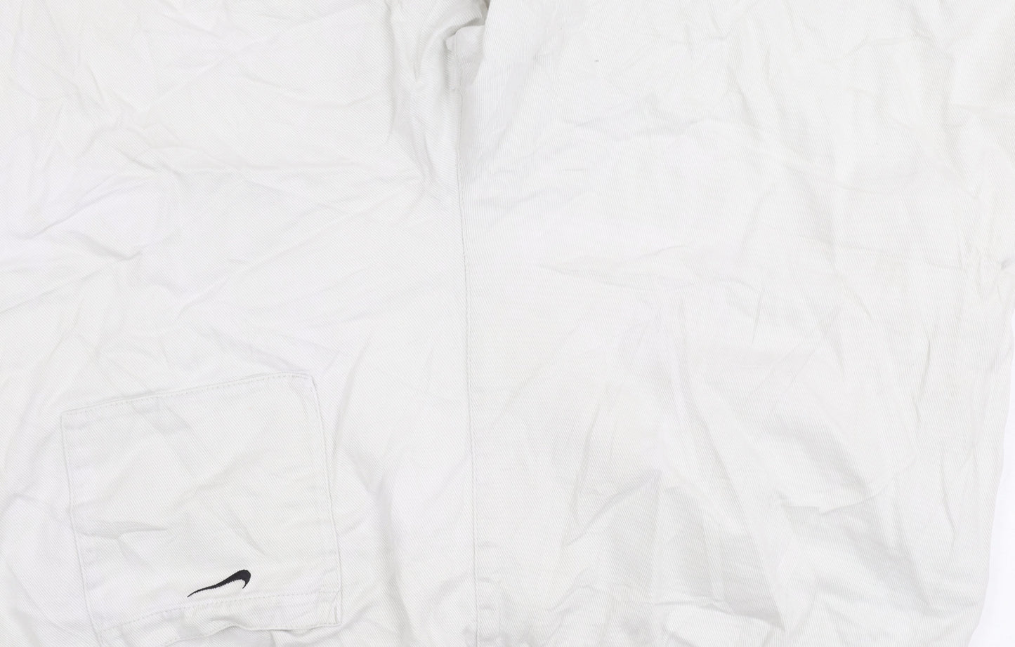 Nike Men's White Sports Shorts L Elastic Waist Pockets