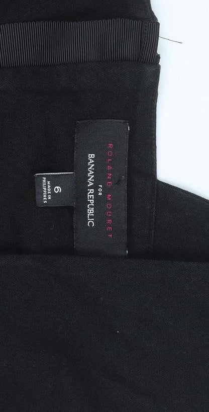 Banana Republic Women Black Size 10 Sheath Dress Stretch Lined