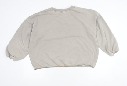Womens UK Size M H&M Beige Pullover Jumper