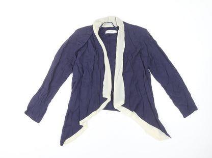 The Style London Women’s Blue Open Jacket S Mid-Length Polyester