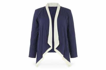 The Style London Women’s Blue Open Jacket S Mid-Length Polyester