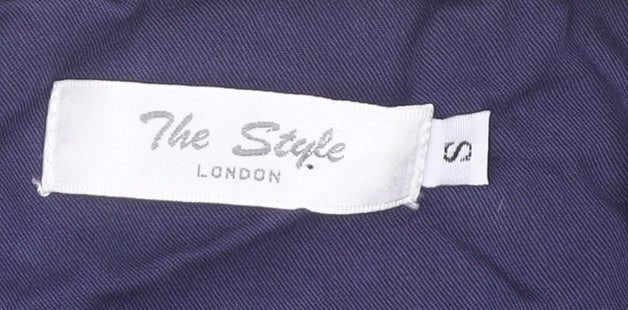 The Style London Women’s Blue Open Jacket S Mid-Length Polyester