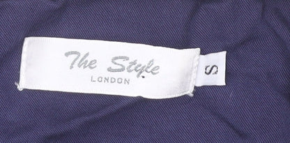 The Style London Women’s Blue Open Jacket S Mid-Length Polyester