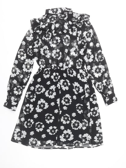 Myleene Klass Women’s Black Floral A-Line Dress Size 12