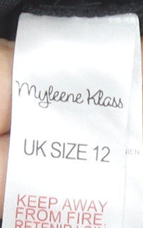 Myleene Klass Women’s Black Floral A-Line Dress Size 12